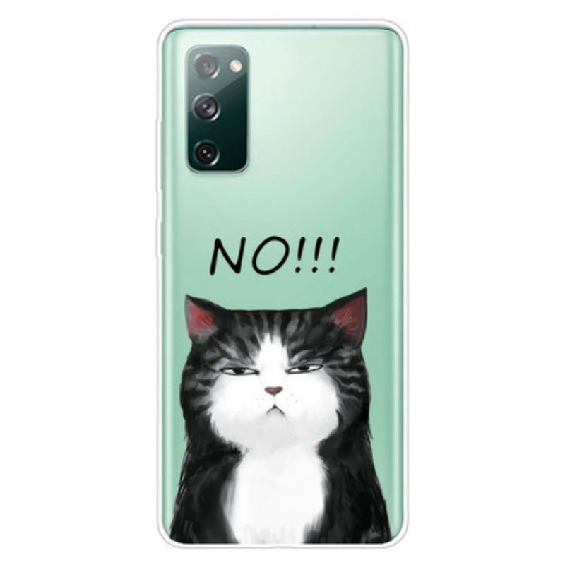 Telefoonhoesje voor Samsung Galaxy S20 FE De Kat Die Nee Zegt