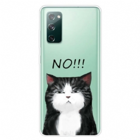 Telefoonhoesje voor Samsung Galaxy S20 FE De Kat Die Nee Zegt