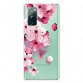 Telefoonhoesje voor Samsung Galaxy S20 FE Kleine Roze Bloemen