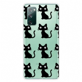 Telefoonhoesje voor Samsung Galaxy S20 FE Meerdere Zwarte Katten