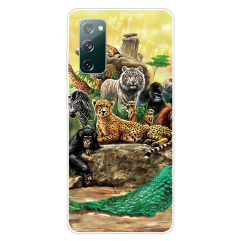 Telefoonhoesje voor Samsung Galaxy S20 FE Safari-dieren