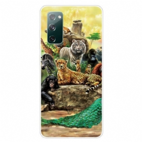 Telefoonhoesje voor Samsung Galaxy S20 FE Safari-dieren