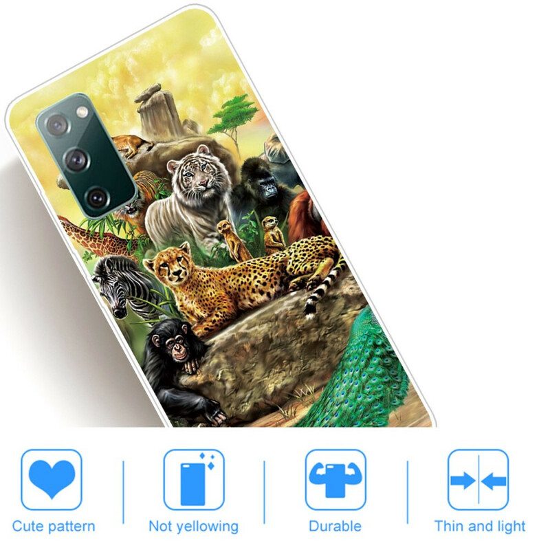 Telefoonhoesje voor Samsung Galaxy S20 FE Safari-dieren