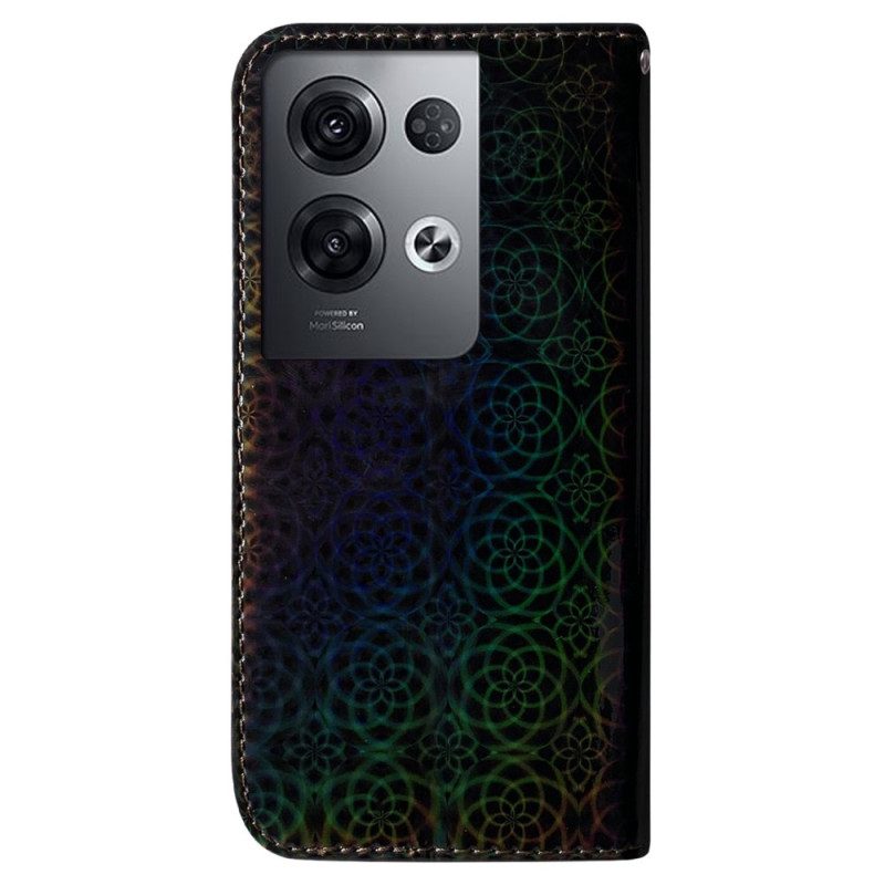 Folio-hoesje voor Oppo Reno 8 Pro Disco-stijl