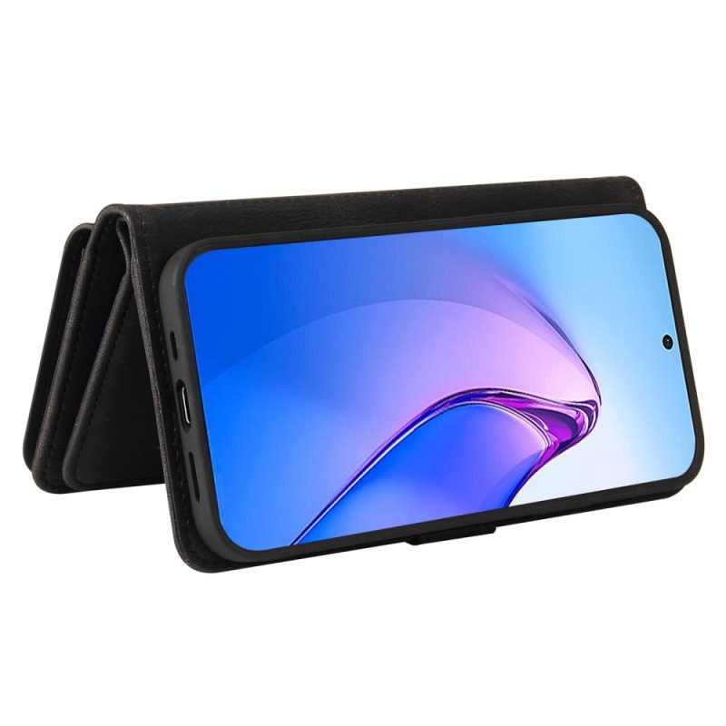 Folio-hoesje voor Oppo Reno 8 Pro Multifunctionele Kaarthouder