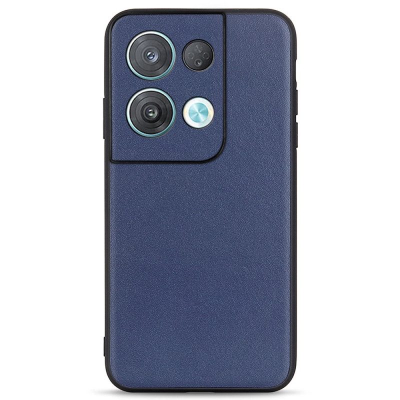 Hoesje voor Oppo Reno 8 Pro Echt Leer