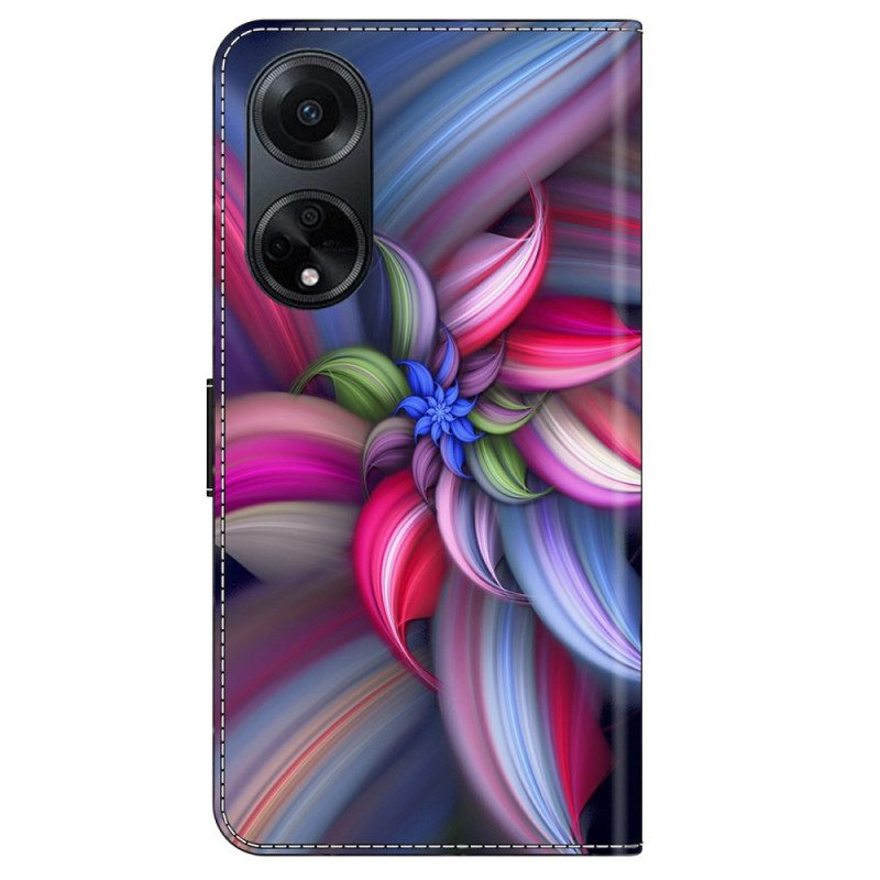 Bescherming Hoesje Oppo A98 5g Kleurrijke Bloemen