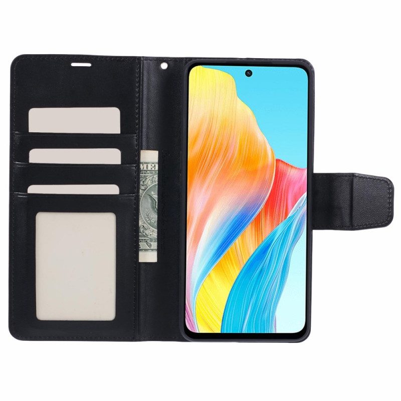 Flip Case Leren Oppo A98 5g Molenserie Hanman