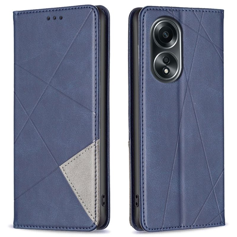 Folio-hoesje Oppo A98 5g Telefoonhoesje Geometrisch Patroon