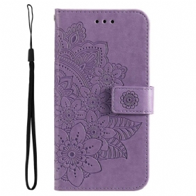 Leren Hoesje voor Vivo Y16 Met Ketting Strakke Mandala