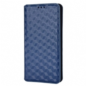 Bescherming Hoesje voor Oppo Find X5 Pro Folio-hoesje 3d Diamant Leereffect