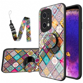 Hoesje voor Oppo Find X5 Pro Lapwerk Magnetische Houder