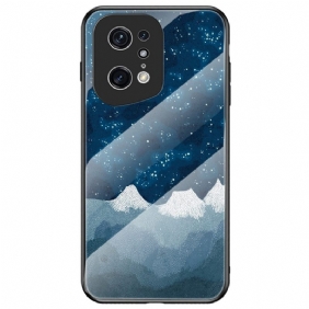 Hoesje voor Oppo Find X5 Pro Marmer Gehard Glas