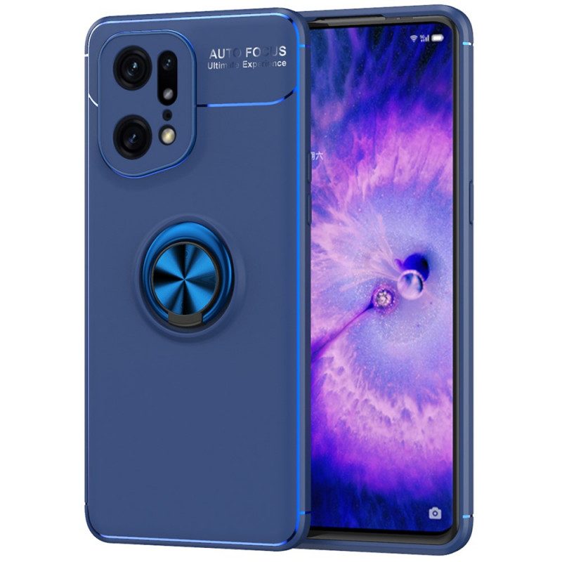 Hoesje voor Oppo Find X5 Pro Roterende Ring