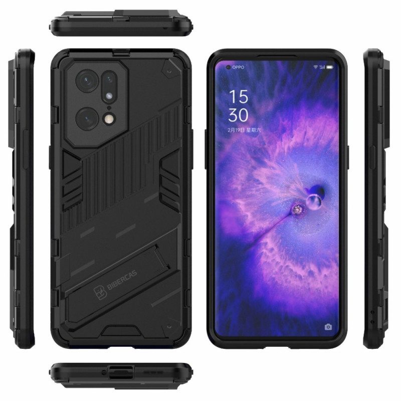 Telefoonhoesje voor Oppo Find X5 Pro Handsfree Afneembare Standaard Met Twee Standen