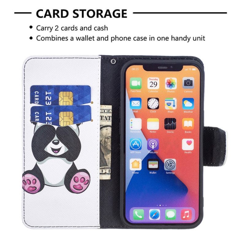 Folio-hoesje voor iPhone 15 Panda