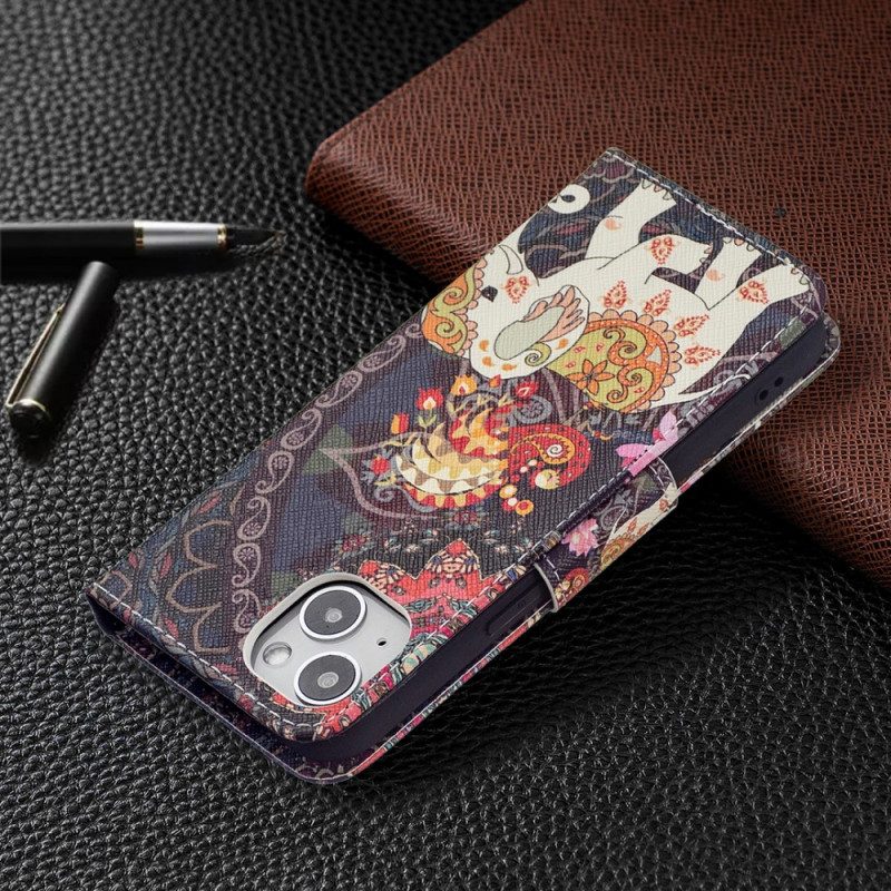 Folio-hoesje voor iPhone 15 Stamolifant