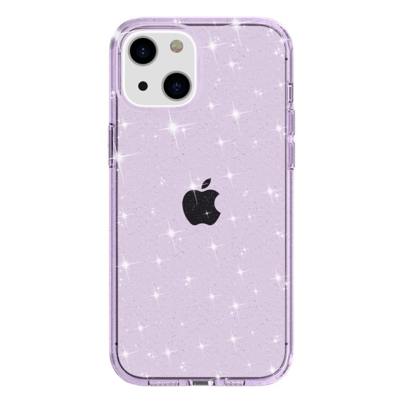 Hoesje voor iPhone 15 Transparante Glitters