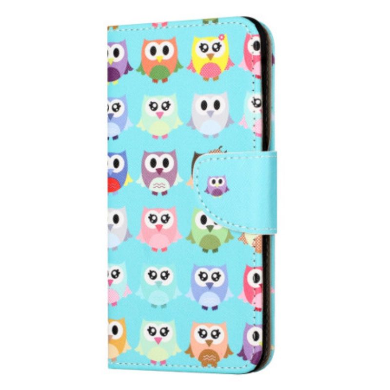 Leren Hoesje voor iPhone 15 Uilenstam