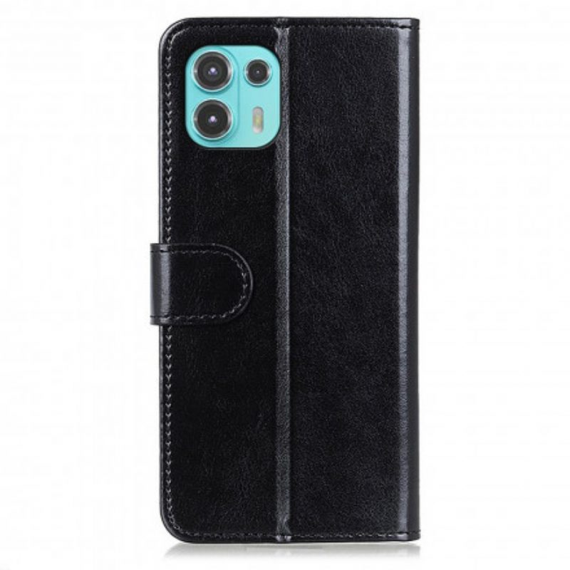 Flip Case voor Motorola Edge 20 Lite Bevroren Finesse