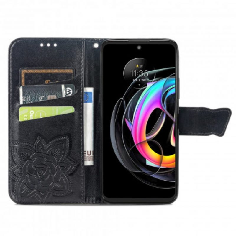 Flip Case voor Motorola Edge 20 Lite Halve Vlinders