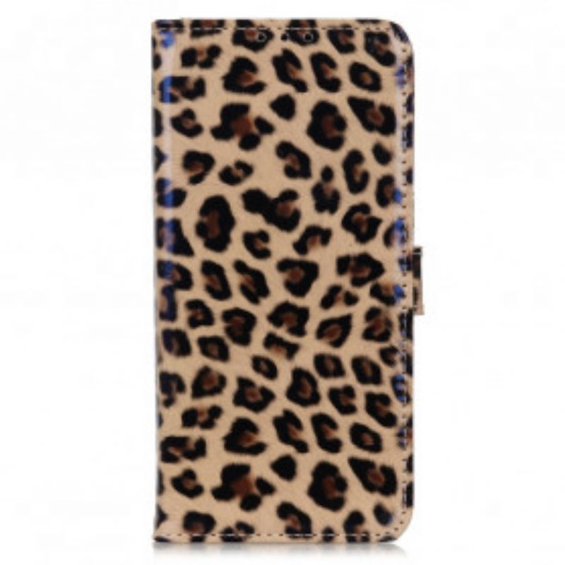 Flip Case voor Motorola Edge 20 Lite Luipaard