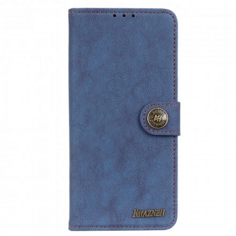 Folio-hoesje voor Motorola Edge 20 Lite Khazneh Retro Splitleer