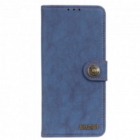 Folio-hoesje voor Motorola Edge 20 Lite Khazneh Retro Splitleer