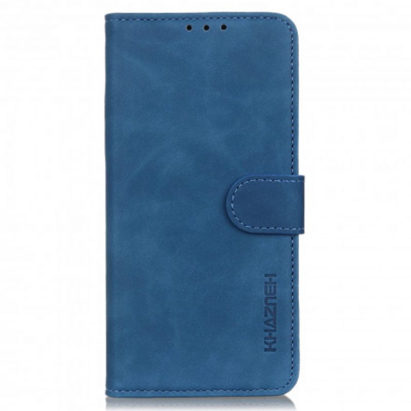 Folio-hoesje voor Motorola Edge 20 Lite Khazneh Vintage Leereffect