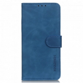 Folio-hoesje voor Motorola Edge 20 Lite Khazneh Vintage Leereffect