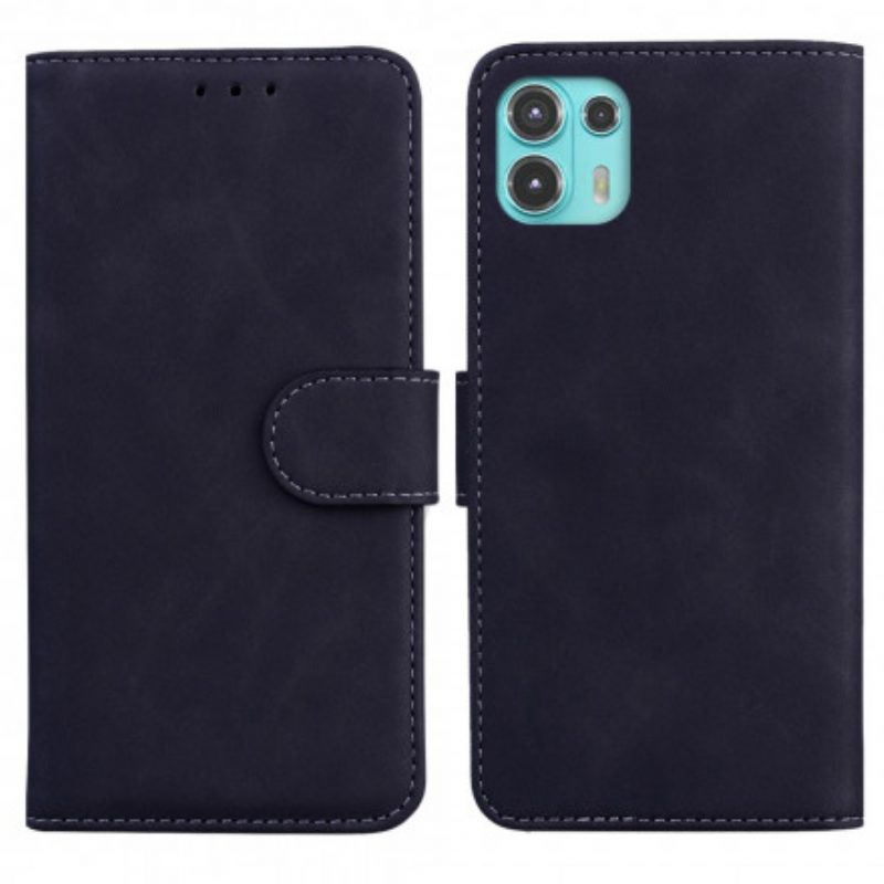 Folio-hoesje voor Motorola Edge 20 Lite Vintage Couture Lederen Stijl