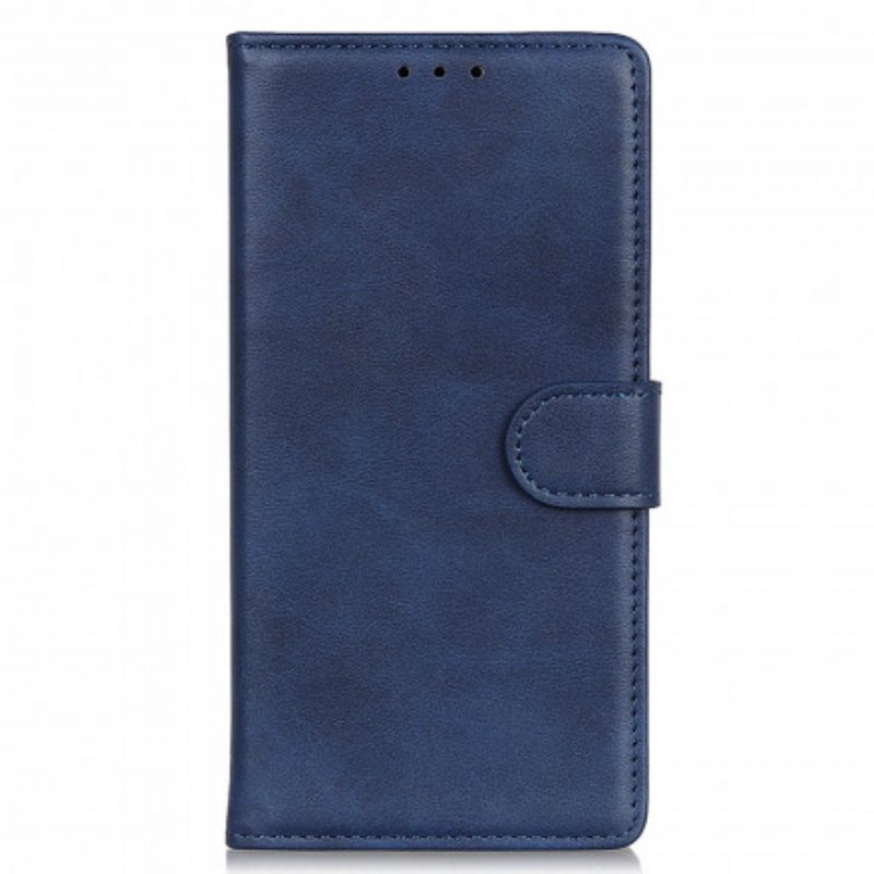 Leren Hoesje voor Motorola Edge 20 Lite Mat Leereffect