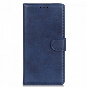 Leren Hoesje voor Motorola Edge 20 Lite Mat Leereffect