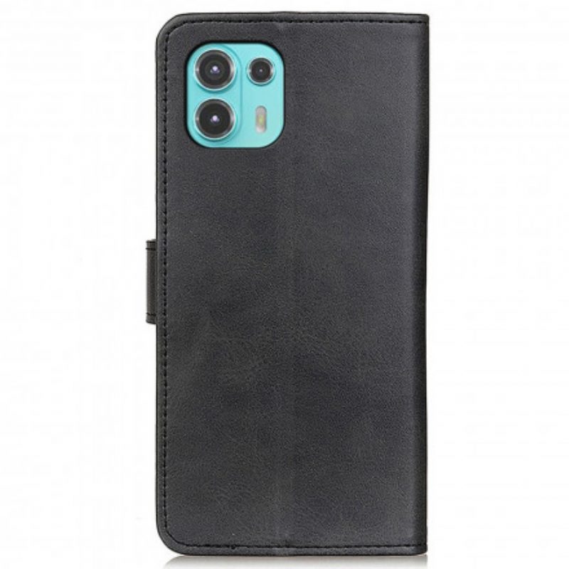 Leren Hoesje voor Motorola Edge 20 Lite Mat Leereffect