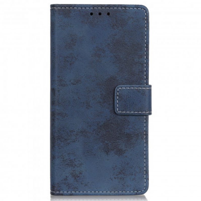 Leren Hoesje voor Motorola Edge 20 Lite Vintage Kunstleer