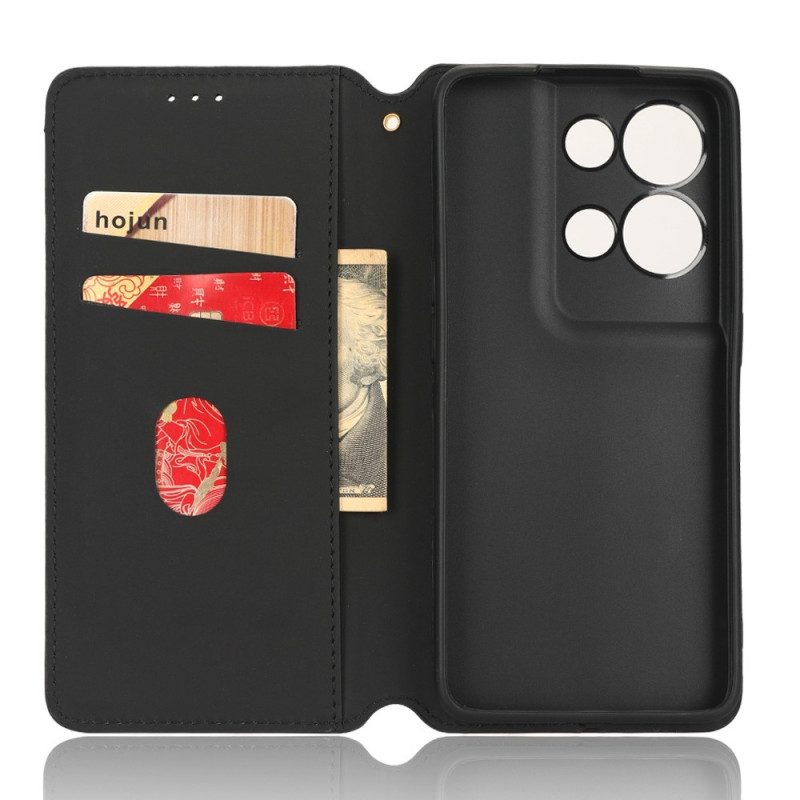 Bescherming Hoesje voor Oppo Reno 8 Folio-hoesje 3d Kubus Leereffect