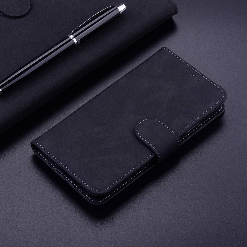 Flip Case voor Oppo Reno 8 Couture-leereffect