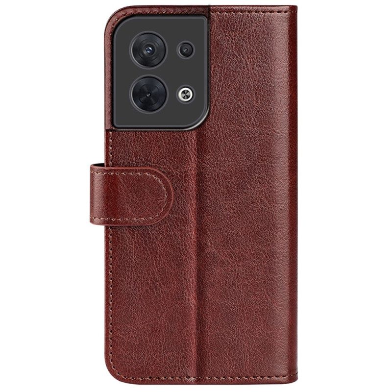 Flip Case voor Oppo Reno 8 Klassieke Retro