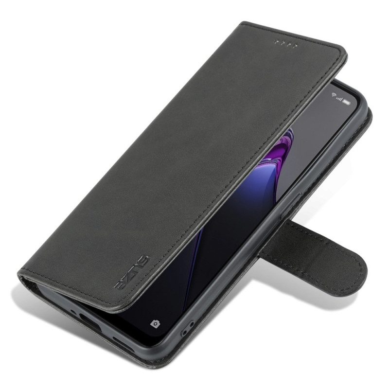 Folio-hoesje voor Oppo Reno 8 Azns Leerstyling