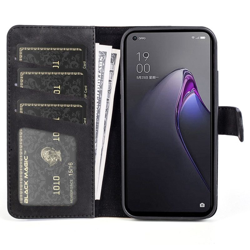 Folio-hoesje voor Oppo Reno 8 Grafisch Patroon