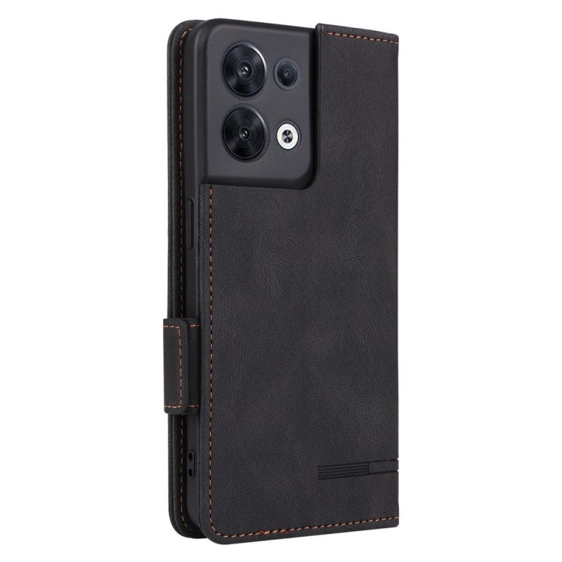 Folio-hoesje voor Oppo Reno 8 Subtiele Elegantie