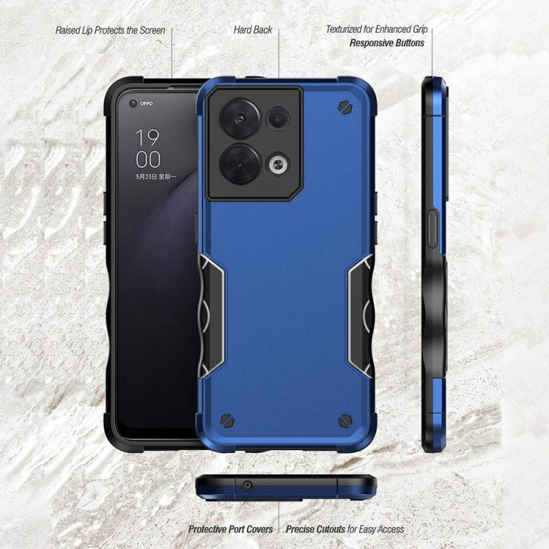 Hoesje voor Oppo Reno 8 Antislip Hybride