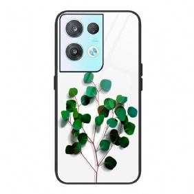 Hoesje voor Oppo Reno 8 Plantaardig Gehard Glas