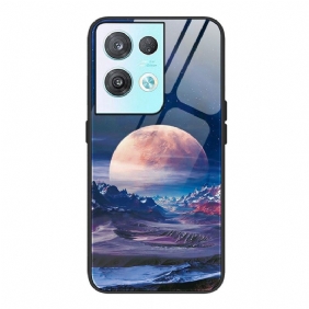 Hoesje voor Oppo Reno 8 Ruimte Gehard Glas