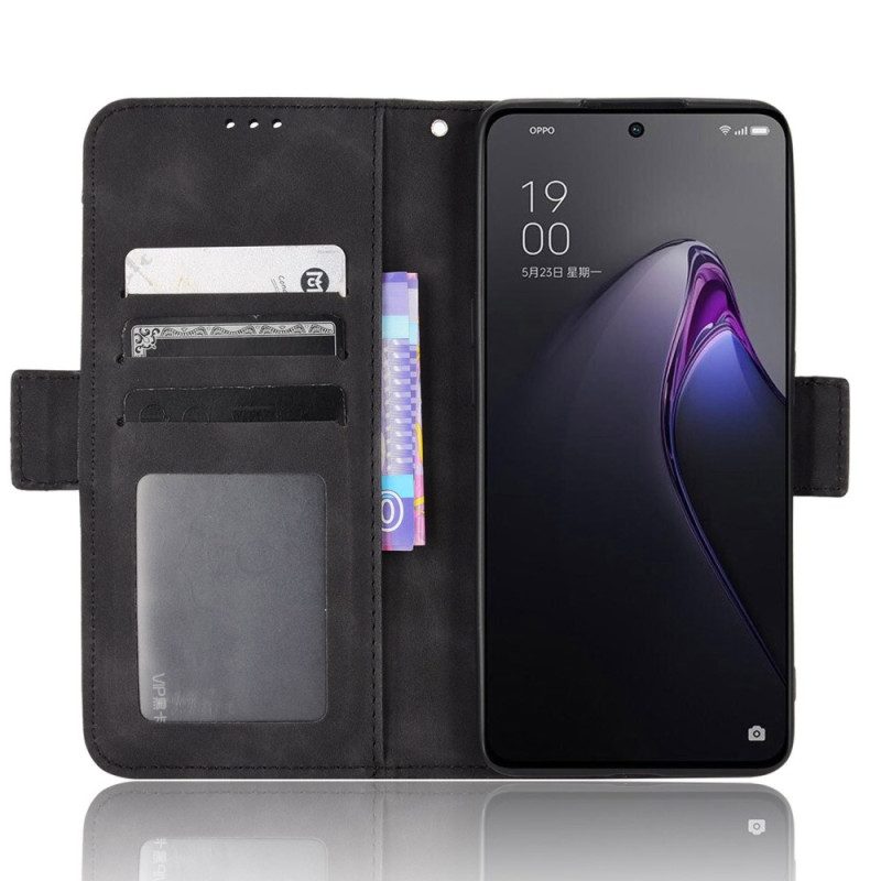 Leren Hoesje voor Oppo Reno 8 Premier Class Met Meerdere Kaarten