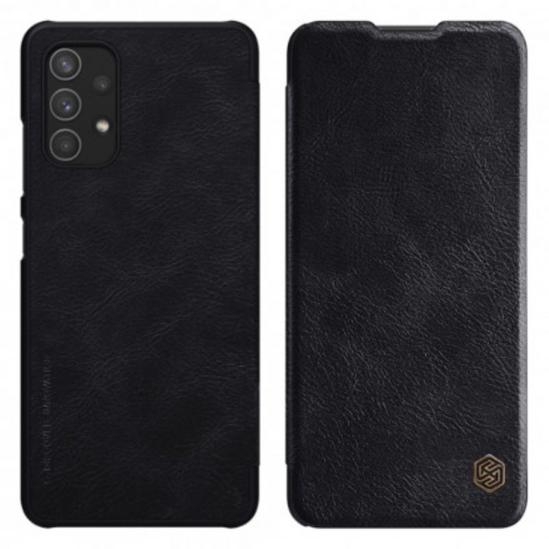 Bescherming Hoesje voor Samsung Galaxy A32 Folio-hoesje Nillkin Qin-serie