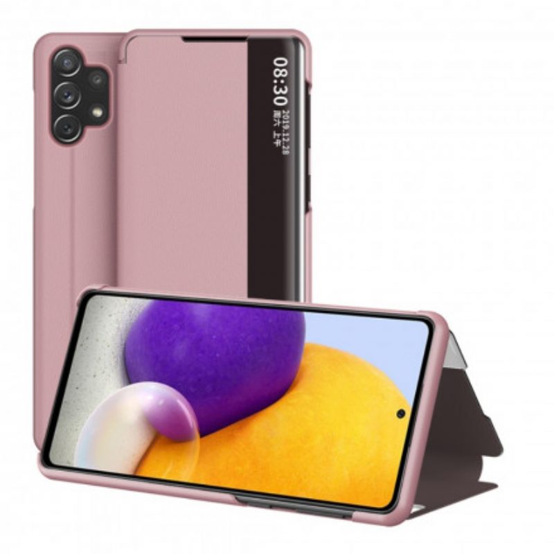 Bescherming Hoesje voor Samsung Galaxy A32 Kunstleer