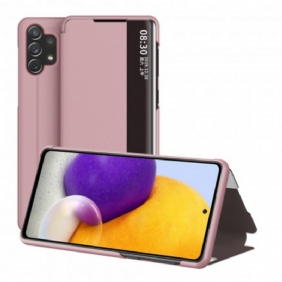 Bescherming Hoesje voor Samsung Galaxy A32 Kunstleer