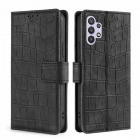 Flip Case voor Samsung Galaxy A32 Krokodillenhuid-effect