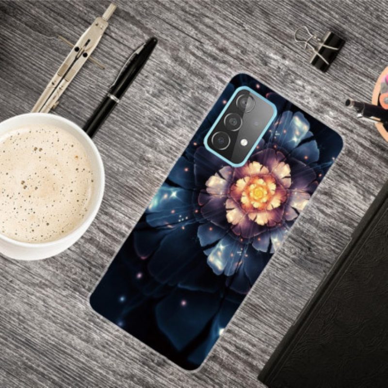 Hoesje voor Samsung Galaxy A32 Flexibele Bloemen